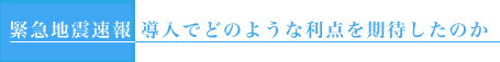 導入でどのような利点があるか(期待されたか)